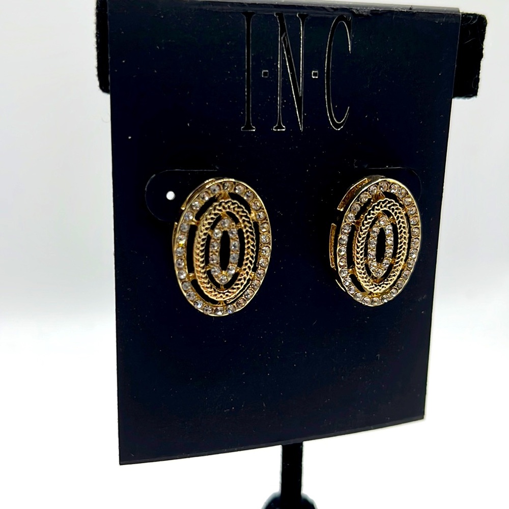 Inc Gold Oval Earrings